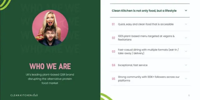 Product / solution slide 2 from Clean Kitchen Club