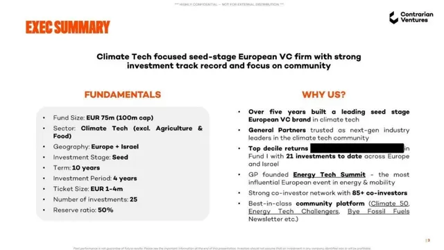 Company overview slide 3 from Contrarian Ventures