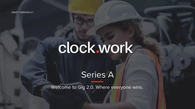 Clockwork pitch deck cover