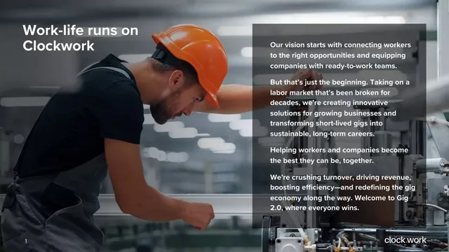 Vision slide 2 from Clockwork