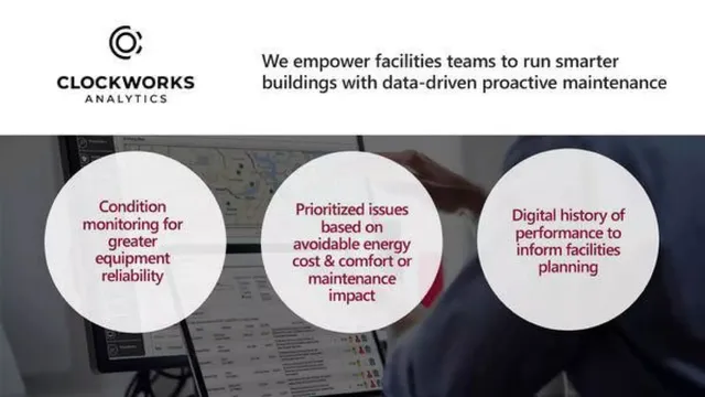 Product / solution slide 3 from Clockworks Analytics