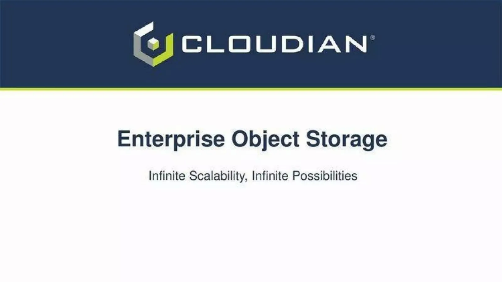 Cloudian pitch deck slide