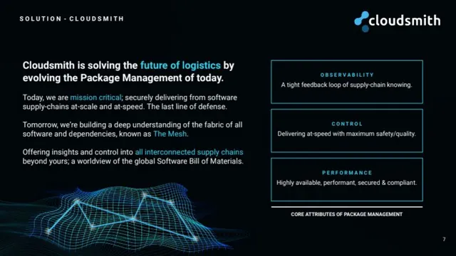 Product / solution slide 7 from Cloudsmith