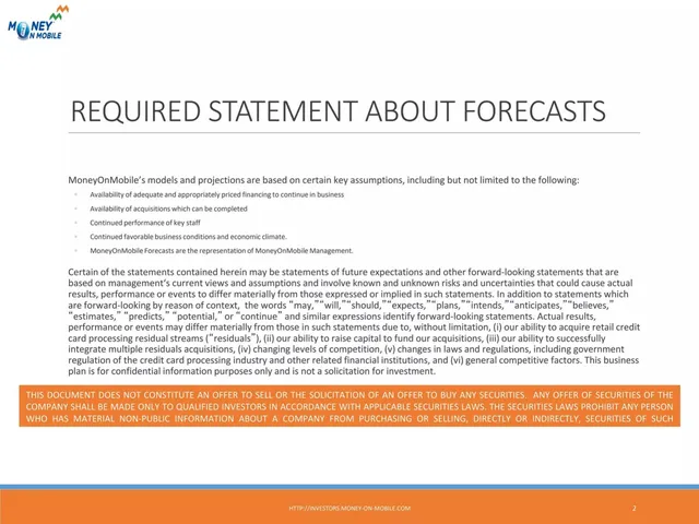 Disclaimer slide 2 from MoneyOnMobile (CLPI)