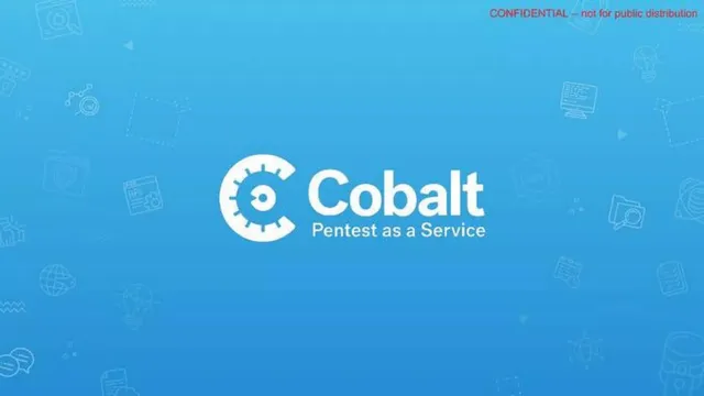 Cobalt pitch deck cover