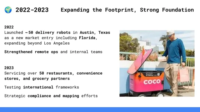 Traction slide 4 from Coco Robotics (formerly Cyan Robotics Inc.)