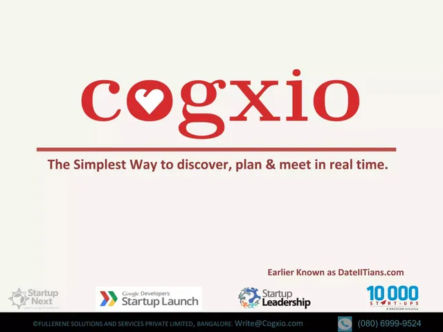 Cogxio (formerly DateIITians) pitch deck cover