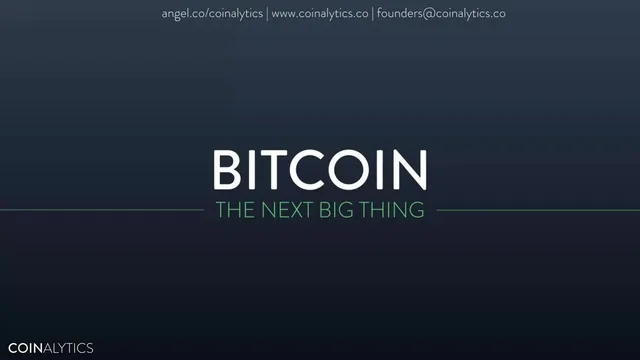Section divider slide 2 from Coinalytics