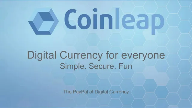 Coinleap pitch deck cover