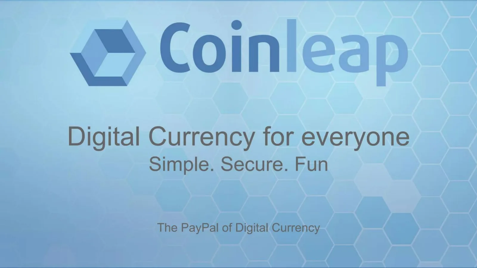Coinleap pitch deck slide