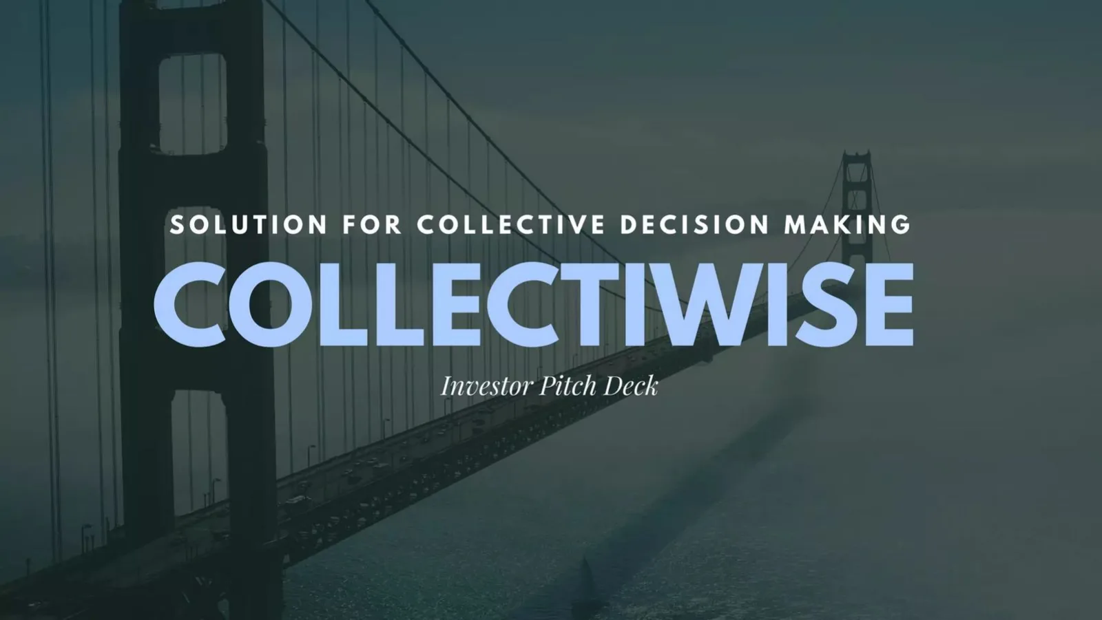 Collectiwise pitch deck slide