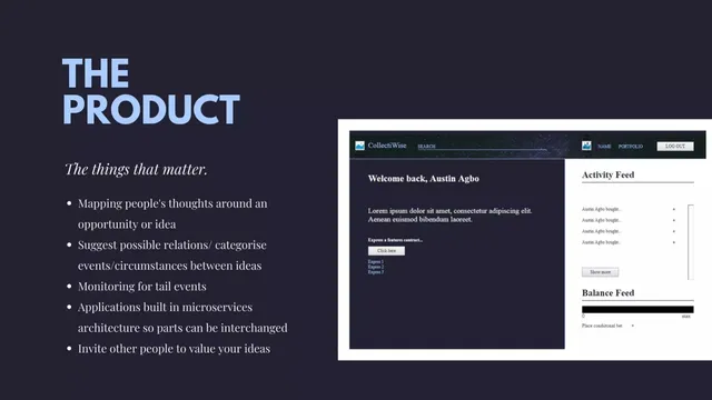 Product / solution slide 5 from Collectiwise
