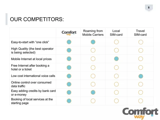 Competitors slide 8 from ComfortWay