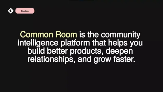 Product / solution slide 5 from Common Room