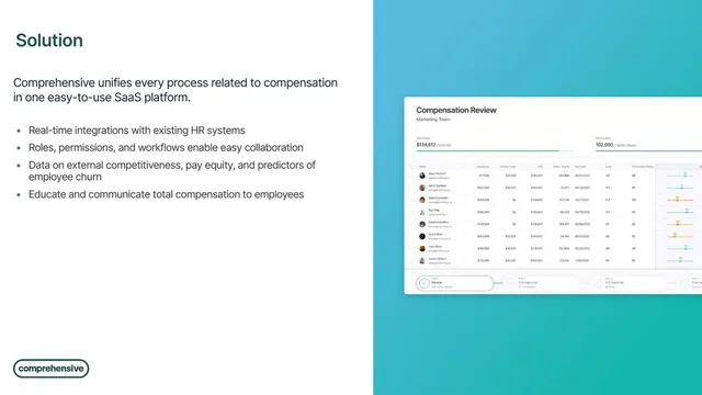 Product / solution slide 8 from Comprehensive