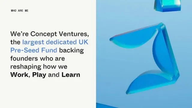 Cover slide 2 from Concept Ventures