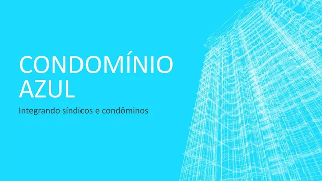 CondomínioAzul pitch deck cover