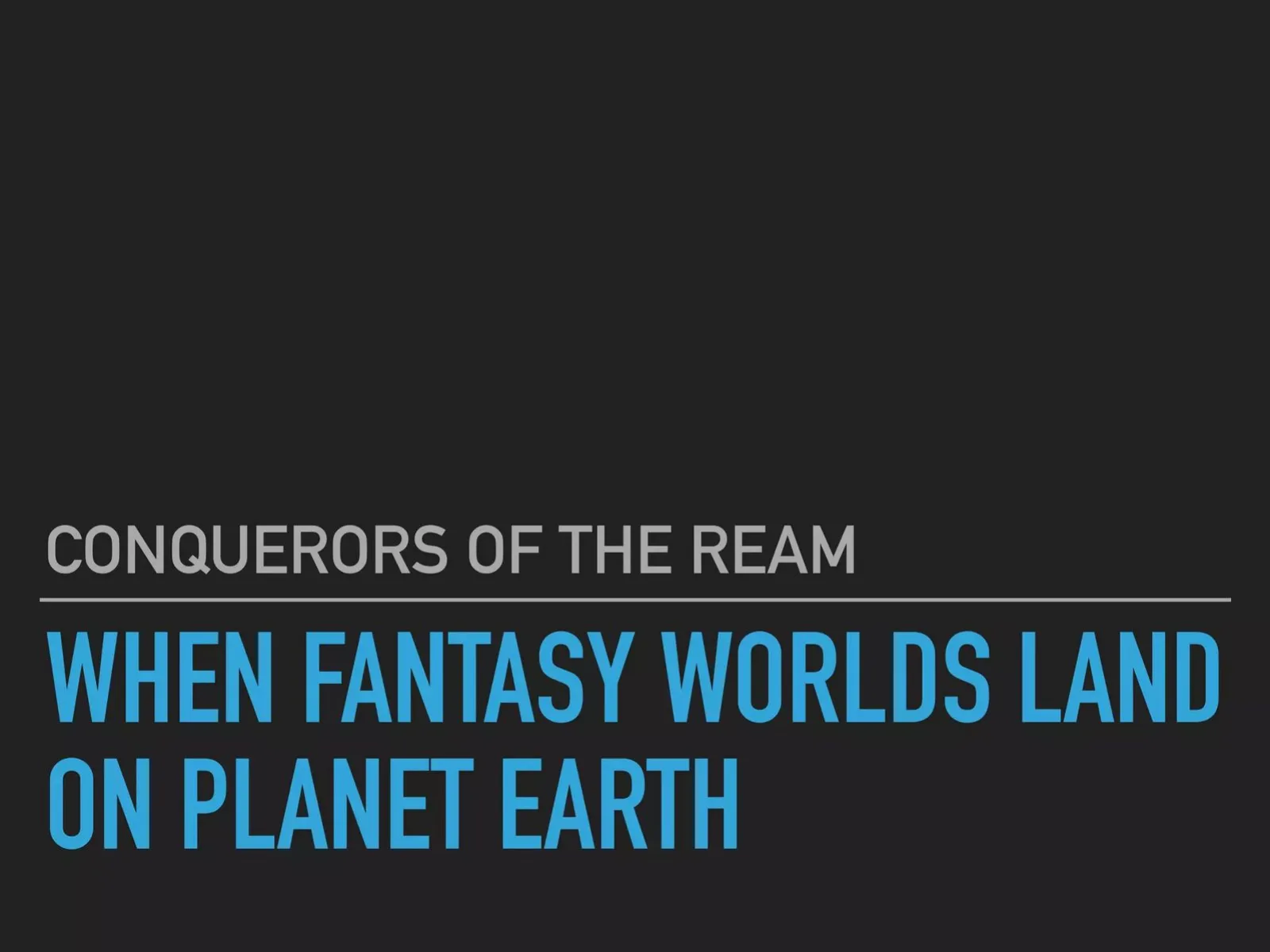 Conquerors of The Realm pitch deck slide