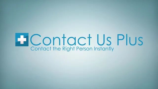 Contact Us Plus pitch deck cover