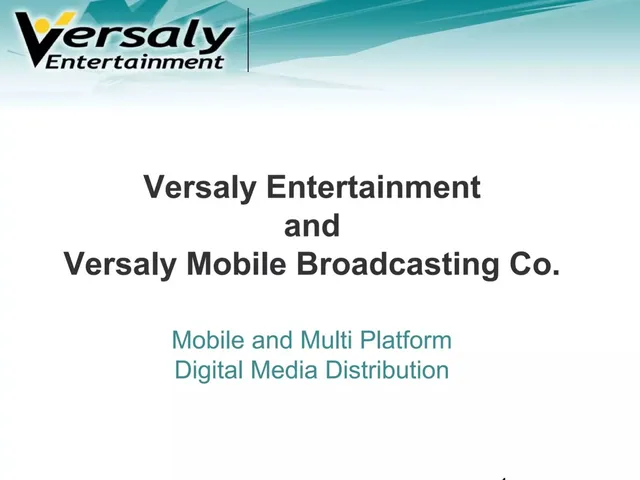 Versaly Entertainment pitch deck cover