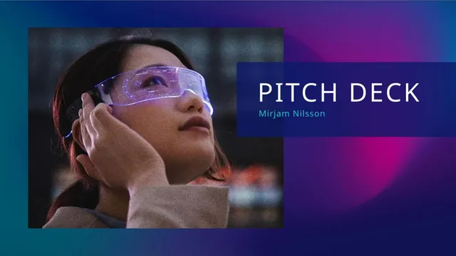 Contoso pitch deck cover