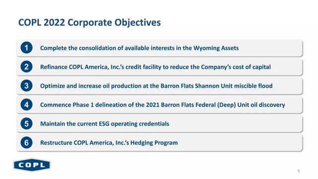 Roadmap slide 6 from Canadian Overseas Petroleum Limited (COPL)
