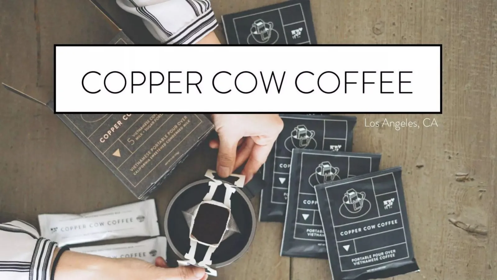Copper Cow Coffee pitch deck slide