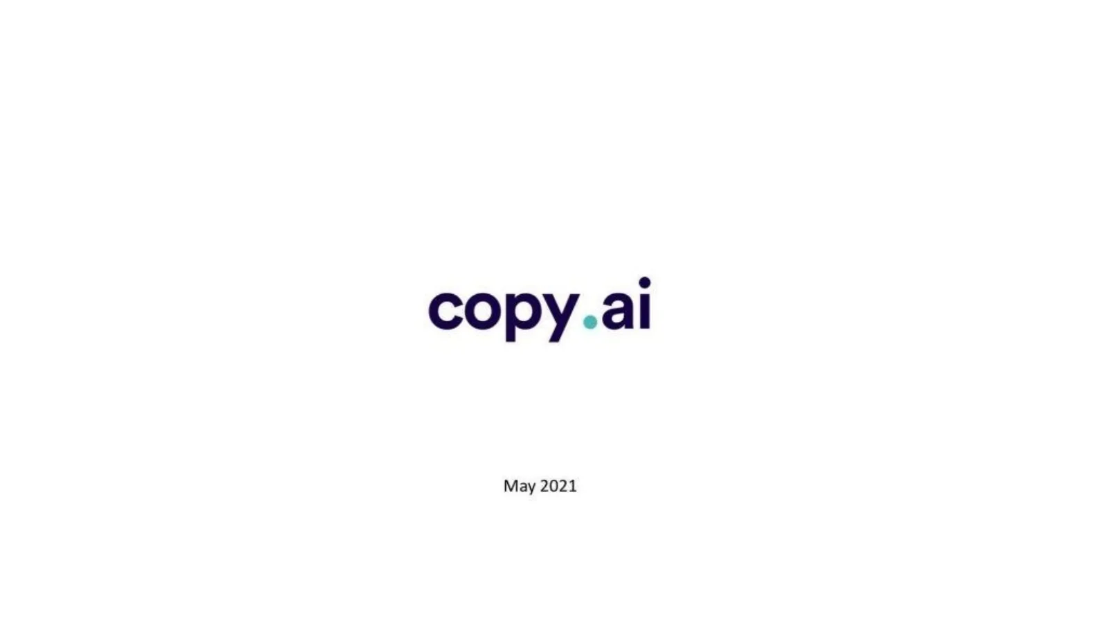Copy.AI pitch deck slide