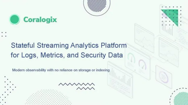 Coralogix pitch deck cover