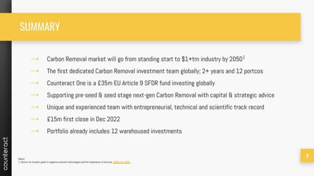 Market sizing / opportunity slide 3 from Counteract