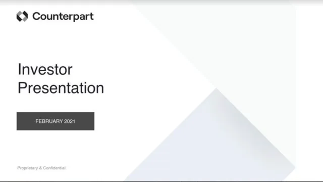 Counterpart pitch deck cover