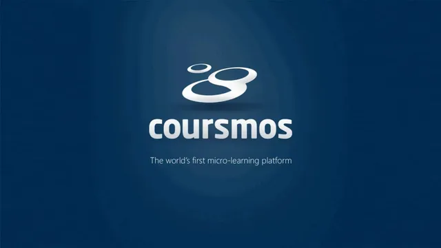 Coursmos pitch deck cover