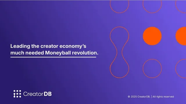 CreatorDB pitch deck cover