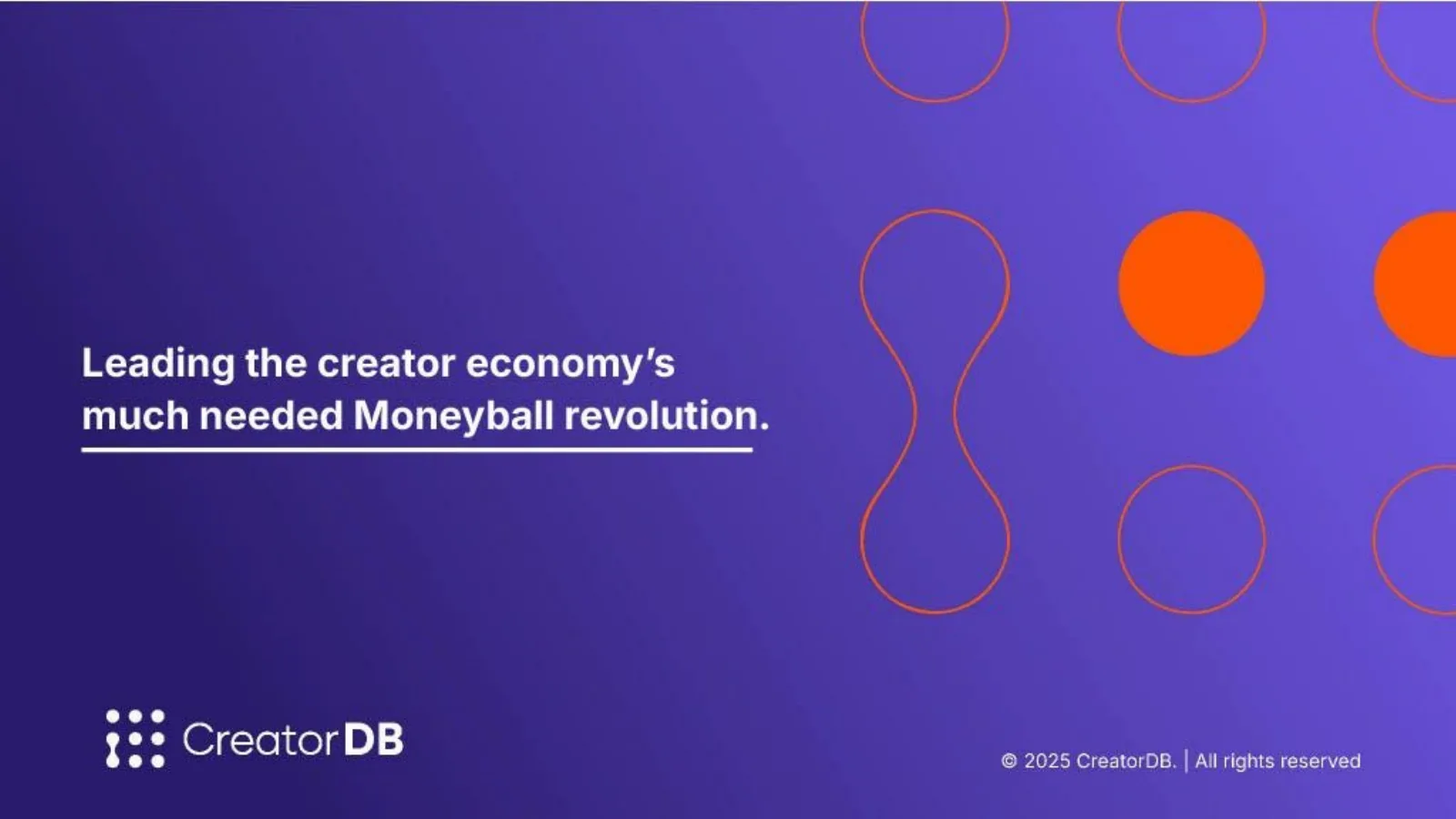 CreatorDB pitch deck slide