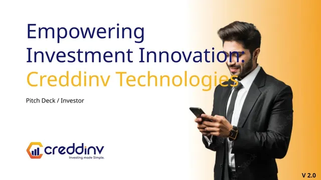 Creddinv Technologies pitch deck cover