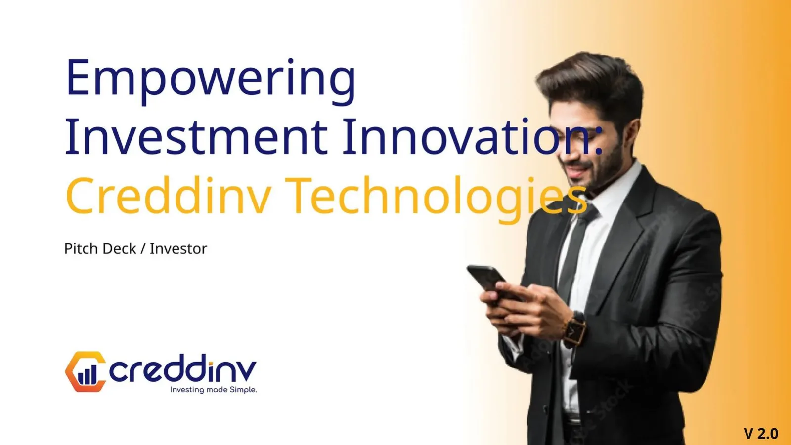 Creddinv Technologies pitch deck slide