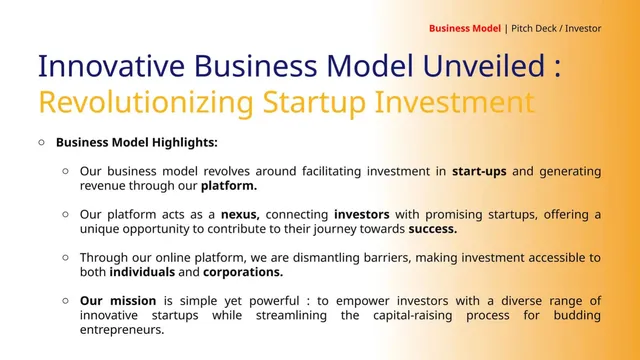 Business model / revenue streams slide 7 from Creddinv Technologies