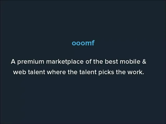 Product / solution slide 4 from Crew (formerly ooomf)