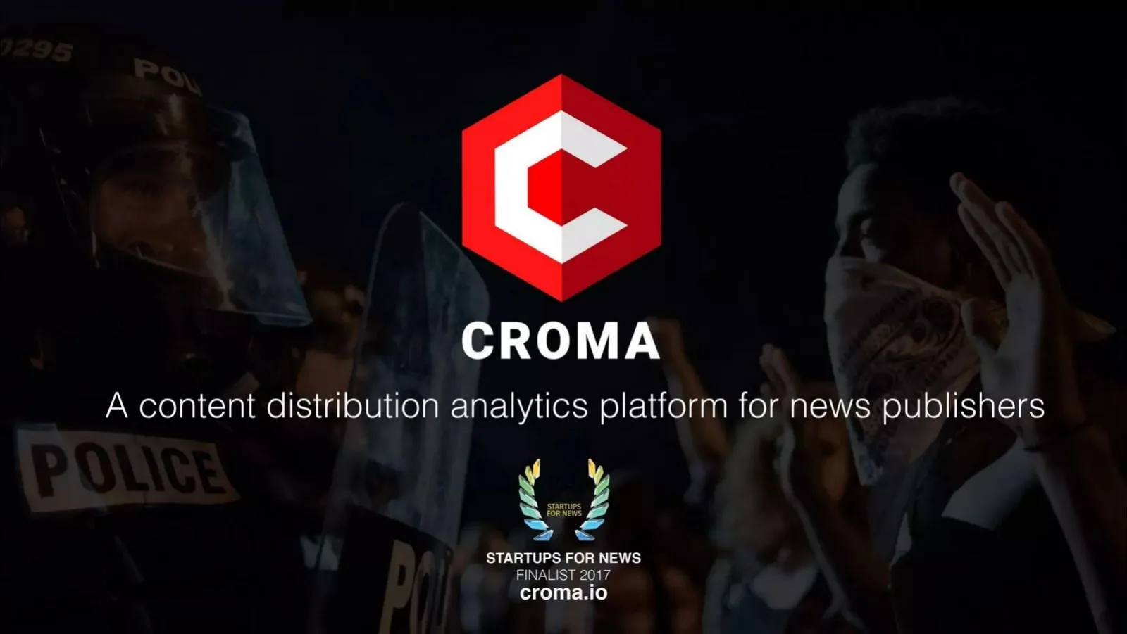 Croma pitch deck slide