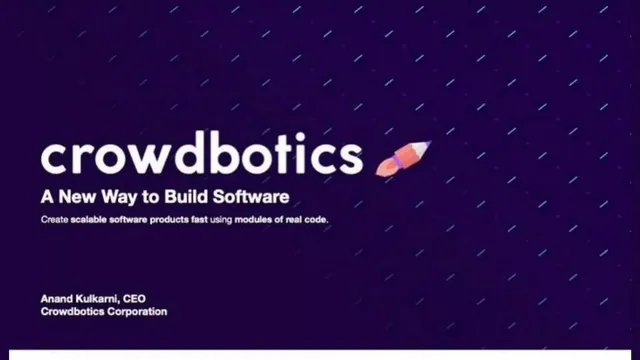 Crowdbotics pitch deck cover