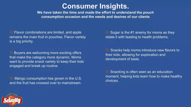 Market analysis / overview slide 7 from Selectty Global Foods USA (Mangoozers)