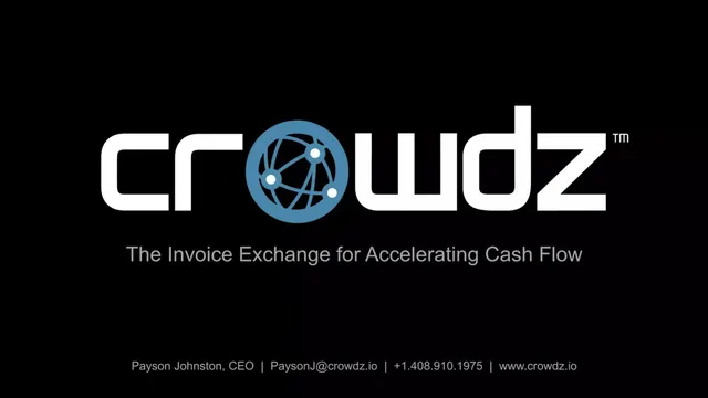 Crowdz pitch deck cover