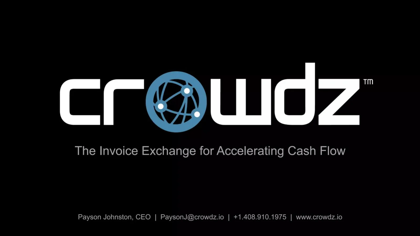 Crowdz pitch deck slide