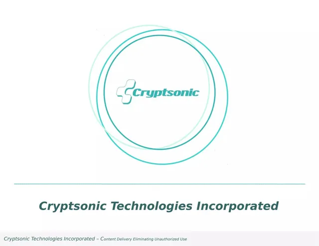 Cryptsonic pitch deck cover