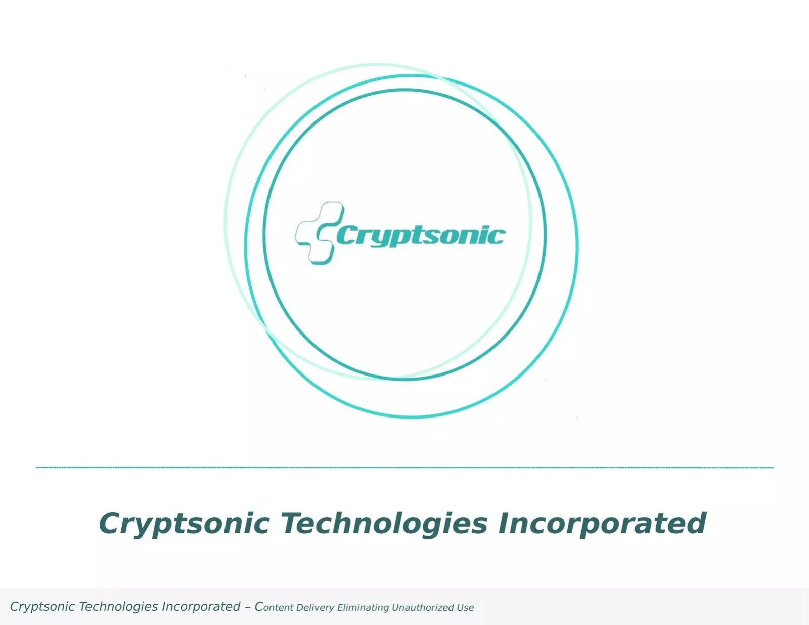 Cryptsonic pitch deck slide