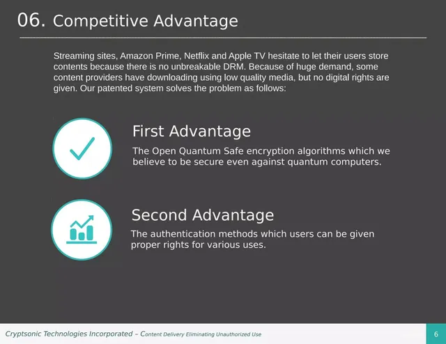 Competitors slide 7 from Cryptsonic