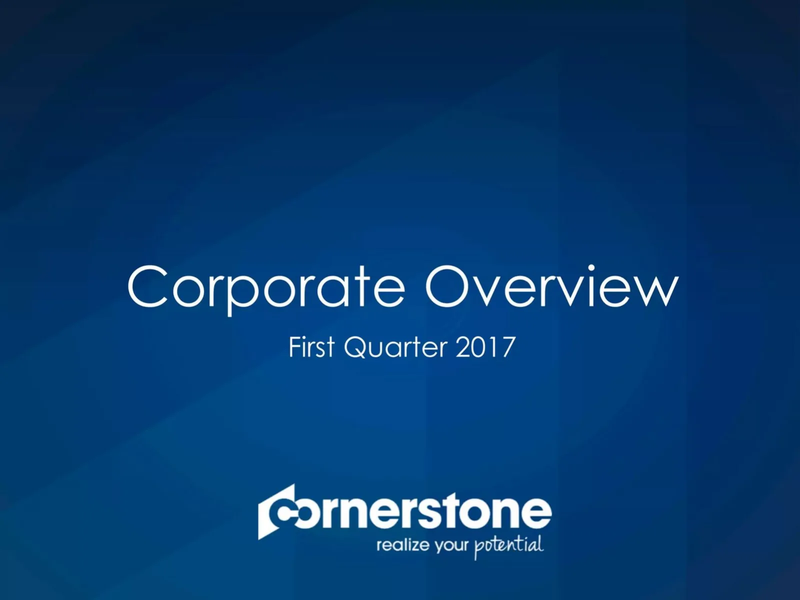 Cornerstone OnDemand (CSOD) pitch deck slide
