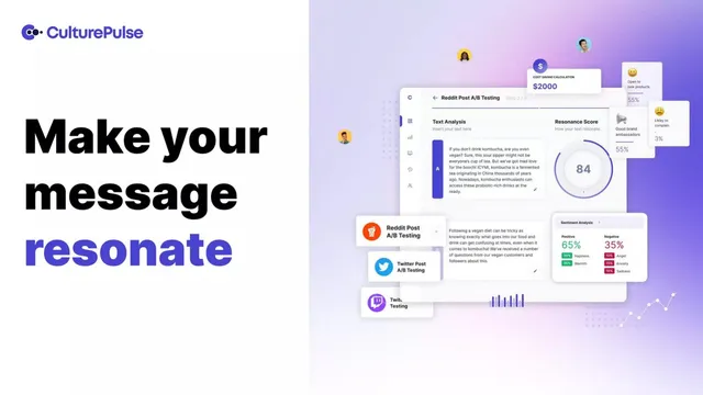 CulturePulse pitch deck cover
