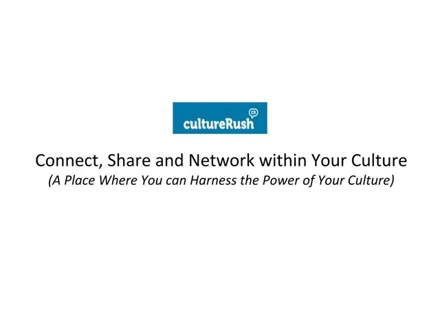 cultureRush pitch deck cover