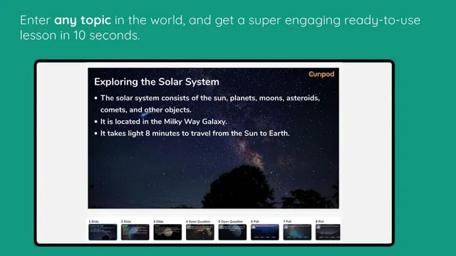 Product / solution slide 4 from Curipod